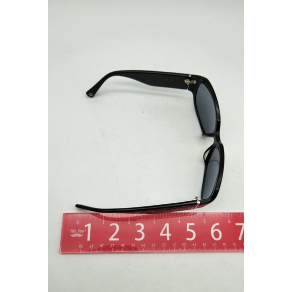 COACH ROWAN S827 DESIGNER SUN GLASSES Black/Silver Radiant Gray Lense Preowned main image 5